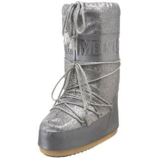 Tecnica Moon Boot Womens Delux Winter Boot,Silver,39 41 EU (7 8.5 M 