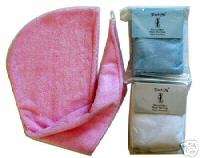 LOT 3 pc Microfiber Hair Wrap Drying Turban Towel SMALL  