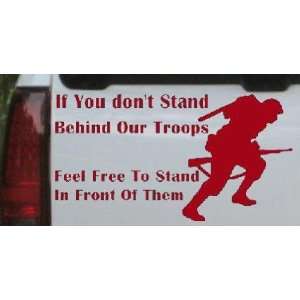   Stand In Front Of Them Military Car Window Wall Laptop Decal Sticker