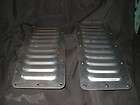 Pair of Aluminum 5 Louver Hood Bolt on panels Cooling panels Jeep 4X4 