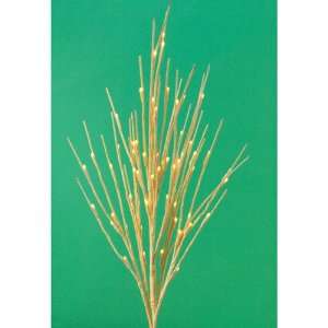   Yellow Glitter Easter Twig Branches 42   Clear Lights