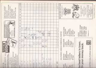 1970 CALIFORNIA ANGELS BASEBALL PROGRAM ~ SCOREBOOK MLB  