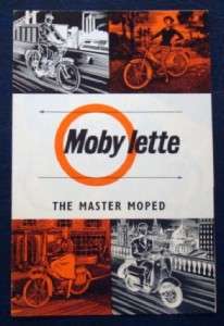 MOBYLETTE SCOOTER & MOPED SALES BROCHURE 1960S.  