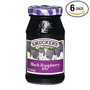 Smuckers Black Raspberry Jelly, 12 Ounce (Pack of 6)  