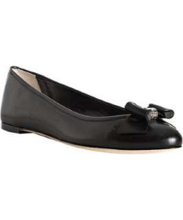 Christian Dior black leather So Dior ballerina flats   up to 