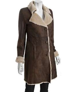 Jekel rusty lambskin shearling Topaze walking coat