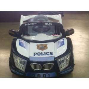  Kids Ride on Police Car Electric Battery Power & Radio  