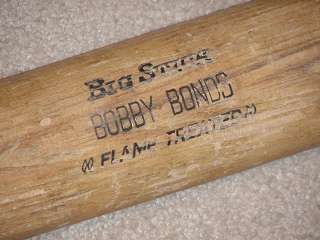 Bobby Bonds Game Used Bat Giants Yankees Angels  