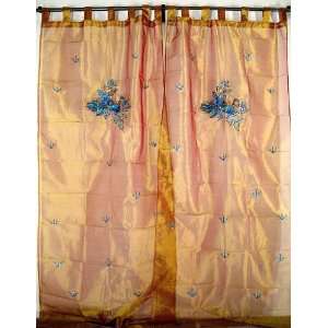   Amber Peacock Decorative Curtains Window Indian Decor