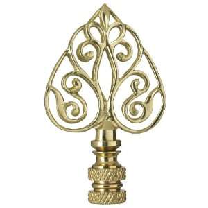  Brass Filigree Apron Lamp Shade Finial