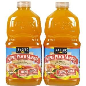 Langers Apple Peach Mango, 64 oz, 2 pk  Grocery & Gourmet 