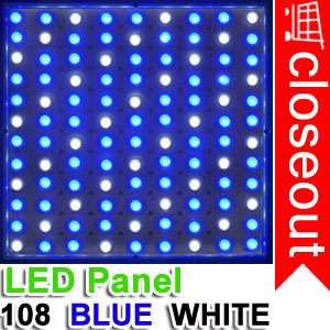   225 Red Blue White Orange LED Grow Light Panel Hydroponic Plant Lamp