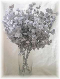 12 SILVER Silk Babys Breath Wedding Flowers Filler  