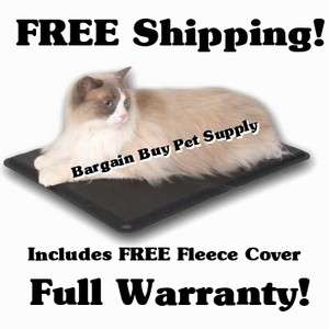   Extreme Weather Heated Outdoor Outside Kitty Cat Pad Mat with Cover