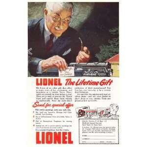   Print Ad 1948 Lionel Trains The Lifetime Gift Lionel Trains Books