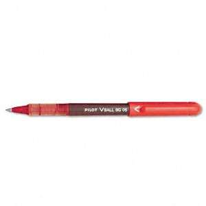  Pilot  VBall Liquid Ink Stick Roller Ball Pen, Red Ink 