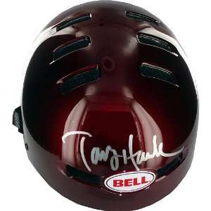    Tony Hawk Autographed Red Skateboard Helmet