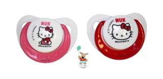   Hello Kitty Orthodontic Silicone Pacifiers 6 18M 885131627643  