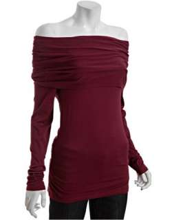 Rebecca Beeson oxblood thermal gauze cotton convertible top