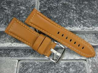 26mm CALF Leather Strap Band Fit PANERAI Tang Buckle BR  