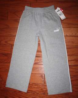  Light Gray Knit Track Pants with White Piping Boys Size XL 20  