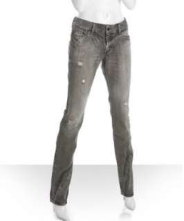 PRPS grey denim Dart splatter skinny jeans  