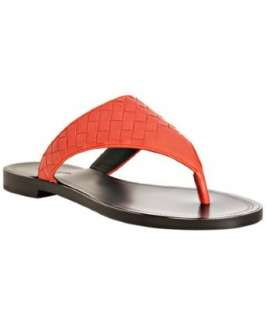   woven leather thong sandals  