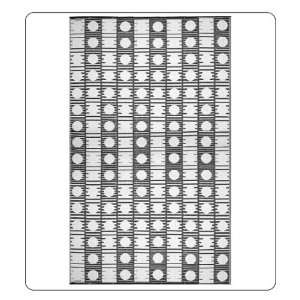  Mad Mats Outdoor Area Rug Black & White 5 x 8