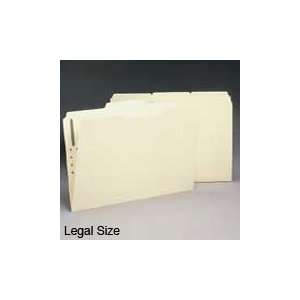 Manila Folders with Fastener, Two Ply Assorted 1/3 Cut Tab 