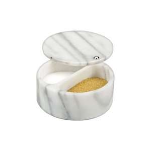  White Marble Salt Box  1 pc