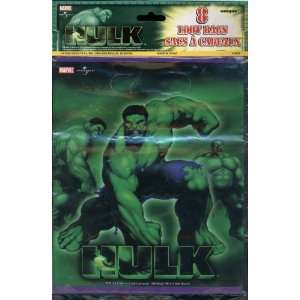   Marvel Comics   Incredible Hulk   Party Gift/Loot Bag   8 Pack Toys