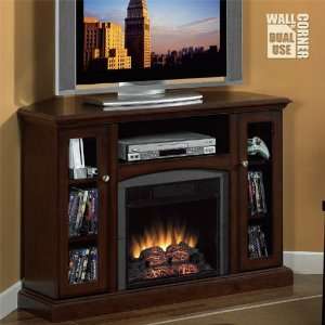   Bancroft Dual Use Media Console Electric Fireplace