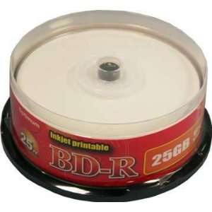  Ray (BD R) Media Discs 6X 25GB White Inkjet Hub Printable BDR Media 