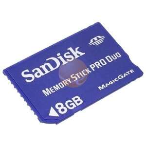  SanDisk Pro Duo Memory Stick, 8GB Electronics