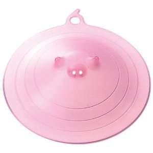 Marna Pink Piggy Microwave Plate Cover, 9  Kitchen 