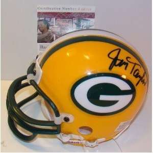  Jim Taylor SIGNED Packers Mini Helmet JSA COA