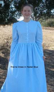 Womans Ladies Historical Pioneer prairie dress custom  