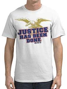 Justice Has Been Done / White Tee / Sizes   S,M,L,XL  