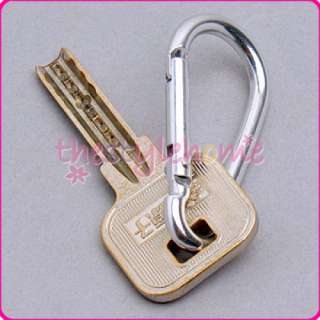 Aluminum Carabiner Hook Keychain Holder Spring Snap New  