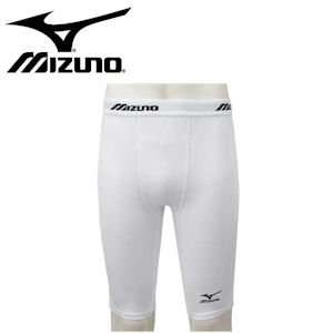 Mizuno Youth Sliding/Compression Shorts   White   L 