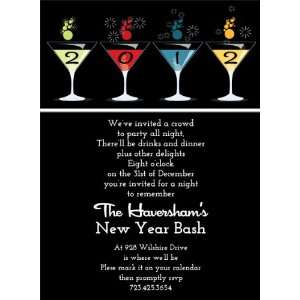 Martini New Year Invitations