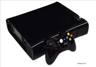 Black Console Shell Case + Face Plate for Xbox 360 HDMI  