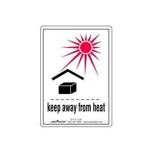  Keep Away From Heat Label