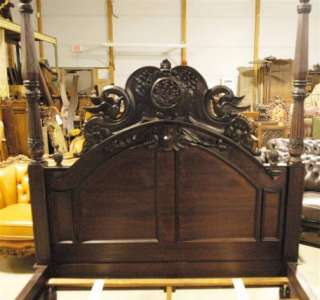 Queen Size Mahogany Four Poster Bird Bed. This is a new bed 