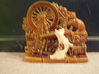 McCOY POTTERY SPINNING WHEEL  