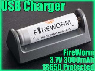 FireWorm 3000 mAh 18650 P Battery XTAR USB Charger MP1  