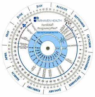 Pregnancy Ovulation Fertility Calendar Wheel  