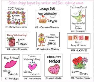 Personalized VALENTINES DAY Party Favor Labels Stickers  