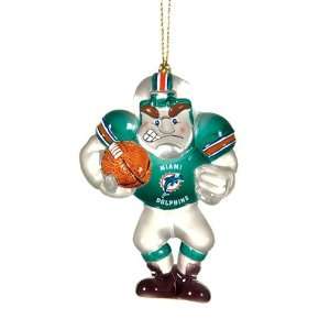  BSS   Miami Dolphins NFL Acrylic Football Player Ornament 