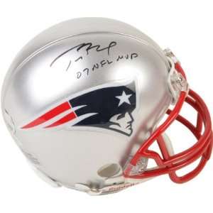   Patriots Mini Helmet with 07 NFL MVP Inscription